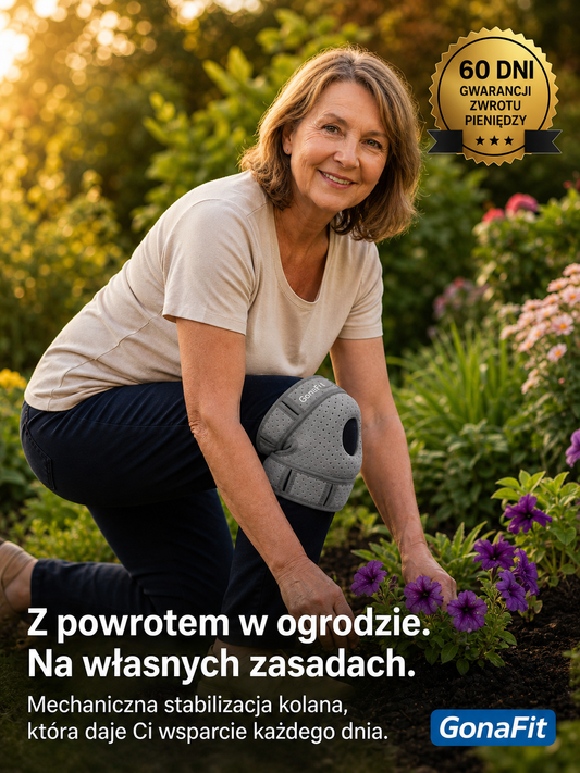 GonaFit Tri-Stabil™ — Twój ból kolana to nie starość. To niestabilność