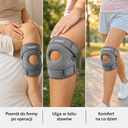 GonaFit Tri-Stabil™ — Twój ból kolana to nie starość. To niestabilność